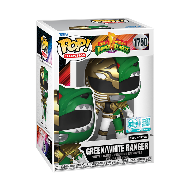 GREEN/WHITE RANGER - POWER RANGERS - FUNKO POP FIGURE #1750