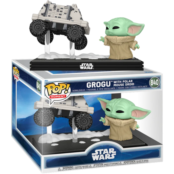 GROGU WITH POLAR MOUSE DROID - STAR WARS: THE MANDALORIAN AND GROGU - FUNKO POP FIGURE #840