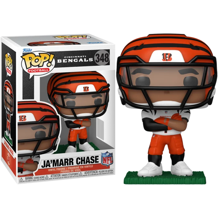 JA'MARR CHASE - CINCINNATI BENGALS NFL - FUNKO POP FIGURE #348
