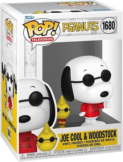 JOE COOL & WOODSTOCK - PEANUTS -  POP FUNKO FIGURE #1680