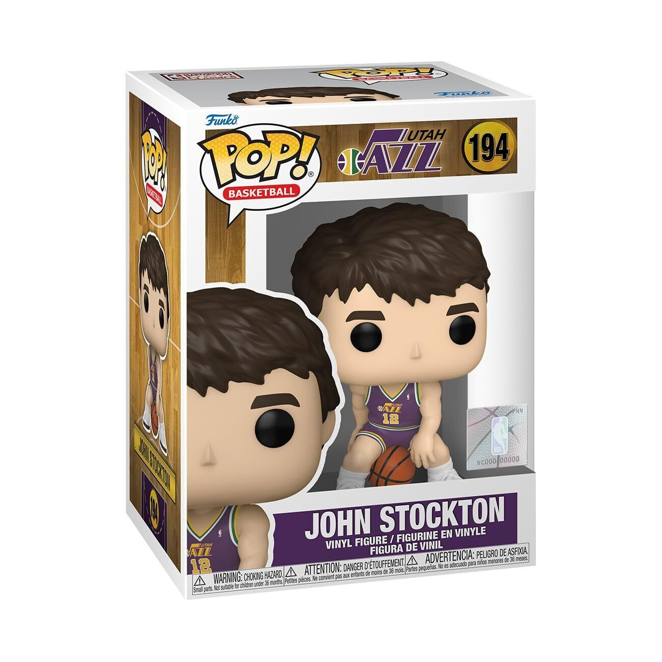 JOHN STOCKTON UTAH JAZZ NBA POP FUNKO FIGURE #194