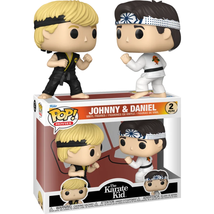 JOHNNY AND DANIEL - THE KARATE KID - FUNKO POP FIGURES 2 PACK