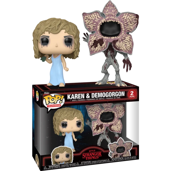 KAREN & DEMOGORGON - STRANGER THINGS - FUNKO POP FIGURE 2 PACK