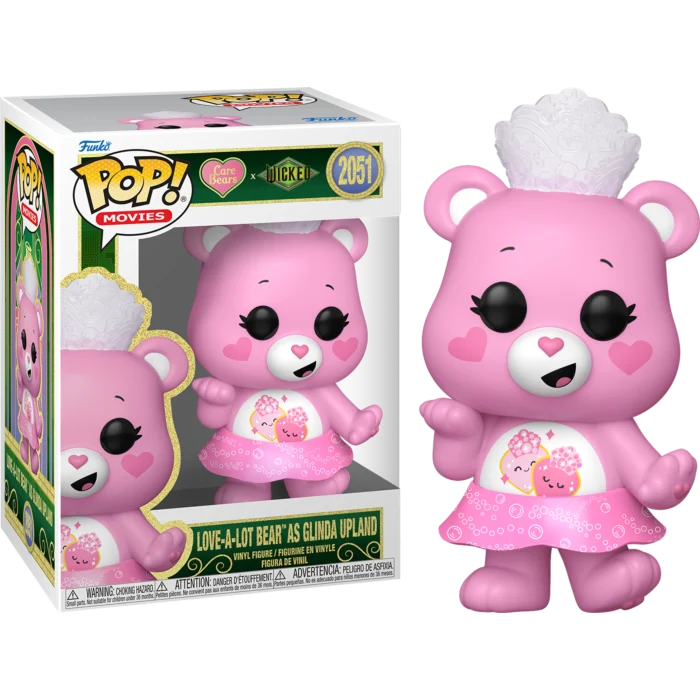 LOVE-A-LOT BEAR AS GLINDA UPLAND - CARE BEARS X WICKED - FUNKO POP FIGURE #2051