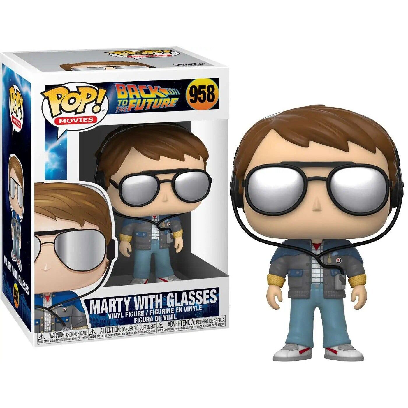 MARTY WITH GLASSES POP FUNKO FIGURE #958