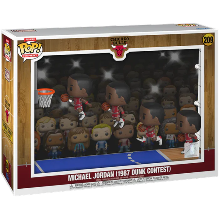 MICHAEL JORDAN 1987 DUNK CONTEST - CHICAGO BULLS NBA - FUNKO POP FIGURE #209