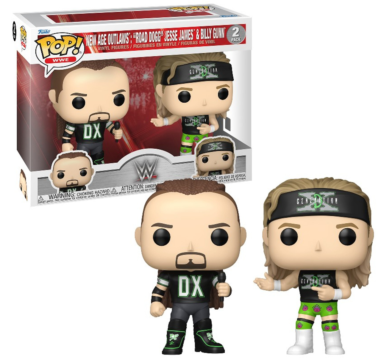 WWE NEW AGE OUTLAWS 2 PACK POP FUNKO FIGURES