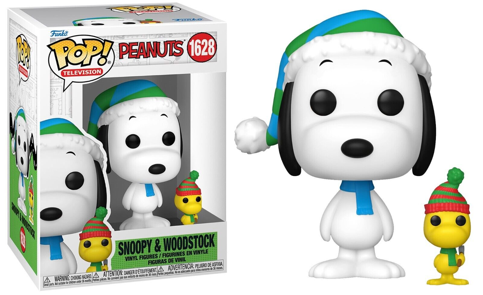 SNOOPY & WOODSTOCK - PEANUTS -  POP FUNKO FIGURE #1628