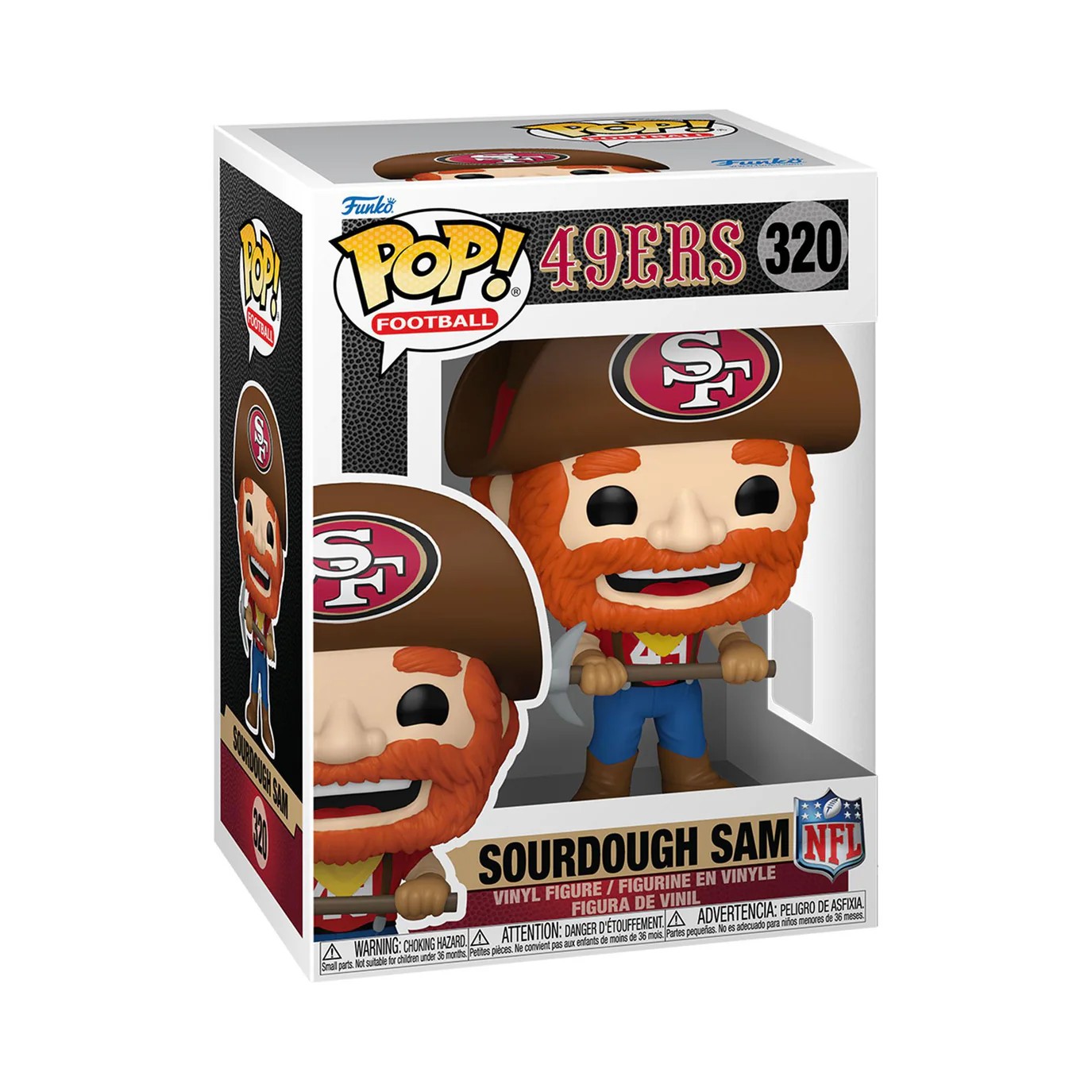 SOURDOUGH SAM - SAN FRANCISCO 49ERS NFL - POP FUNKO FIGURE #320