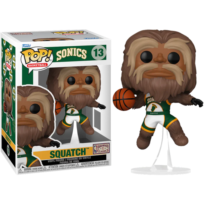SQUATCH MASCOT - NBA SEATTLE SONICS - FUNKO POP FIGURE #13