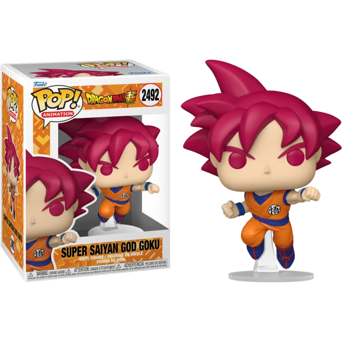SUPER SAIYAN GOD GOKU - DRAGON BALL SUPER - FUNKO POP FIGURE #2492