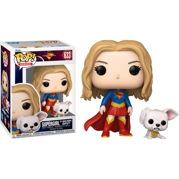 SUPERGIRL WITH  KRYPTO - SUPERGIRL - FUNKO POP FIGURE #633