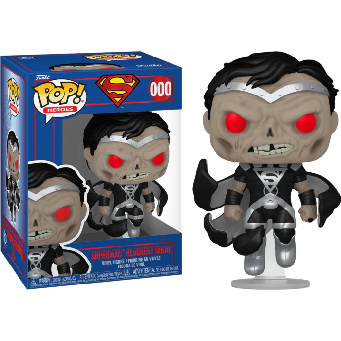 SUPERMAN BLACKEST NIGHT - SUPERMAN - FUNKO POP FIGURE #612 SUPERMAN BLACKEST NIGHT - SUPERMAN - FUNKO POP FIGURE #612