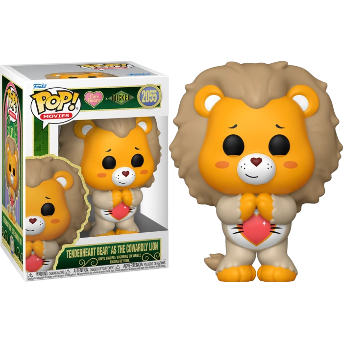 TENDERHEART BEAR AS THE COWARDLY LION - CARE BEARS X WICKED - FUNKO POP FIGURE #2055