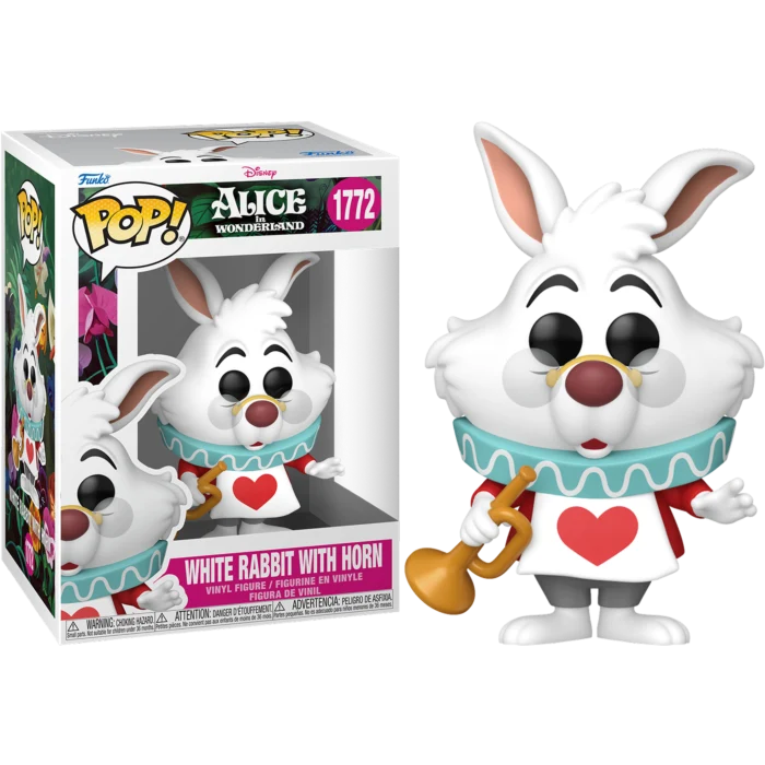 WHITE RABBIT WITH HORN - ALICE IN WONDERLAND - FUNKO POP FIGURE #1772