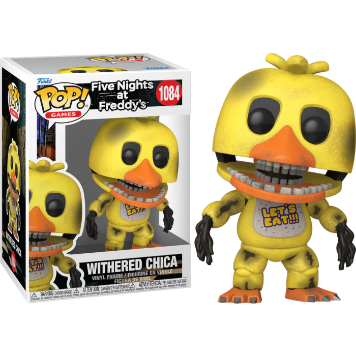 WITHERED CHICA - FIVE NIGHTS AT FREDDY'S - FUNKO POP FIGURE #1084