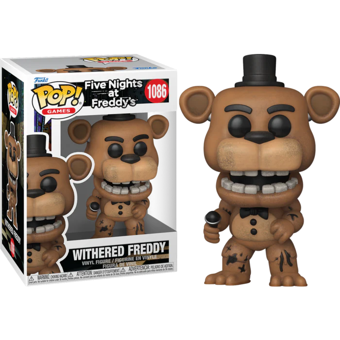 WITHERED FREDDY - FIVE NIGHTS AT FREDDY'S - FUNKO POP FIGURE #1086