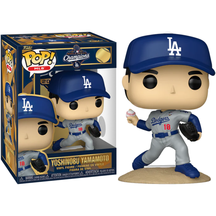 YOSHINOBU YAMAMOTO - LOS ANGELES DODGERS MLB - FUNKO POP FIGURE WORLD SERIES