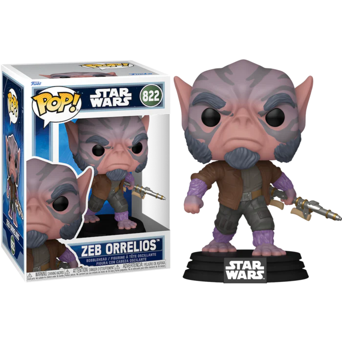 ZEB ORRELIOS - STAR WARS: MANDALORIAN & GROGU - FUNKO POP FIGURE #822