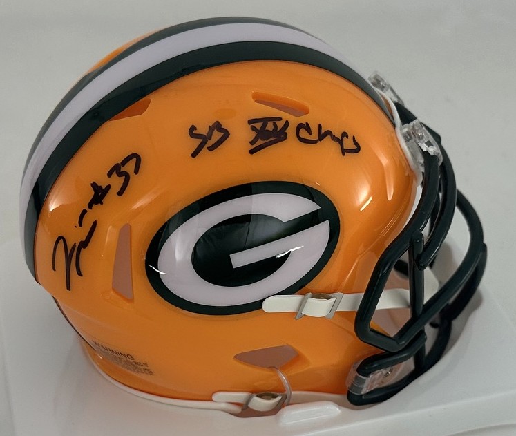 TYRONE WILLIAMS SIGNED PACKERS MINI HELMET W/ SB XXXI - BAS