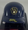 KYLE HARRISON SIGNED RAWLINGS BREWERS BLUE MINI HELMET - JSA