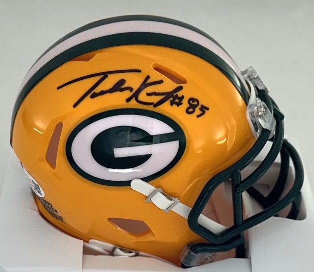 TUCKER KRAFT SIGNED RIDDELL PACKERS SPEED MINI HELMET - JSA
