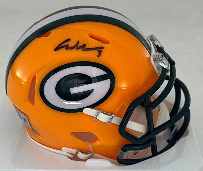 CHRISTIAN WATSON SIGNED PACKERS SPEED MINI HELMET - BAS