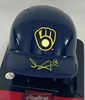 LUIS LARA SIGNED BREWERS RAWLINGS BLUE MINI HELMET - BAS