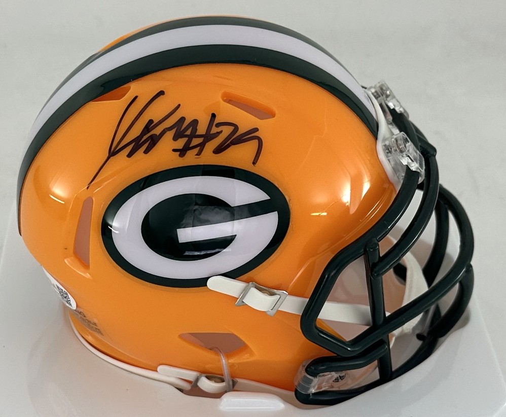 XAVIER MCKINNEY SIGNED RIDDELL PACKERS SPEED MINI HELMET - JSA