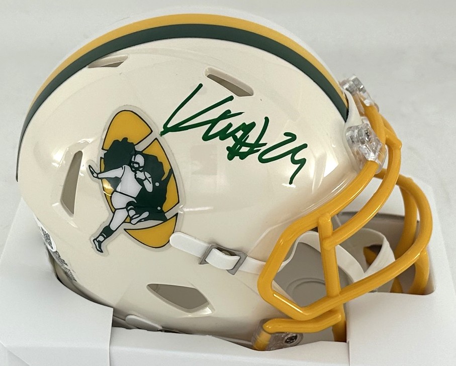XAVIER MCKINNEY SIGNED RIDDELL PACKERS RETRO SPEED MINI HELMET - JSA