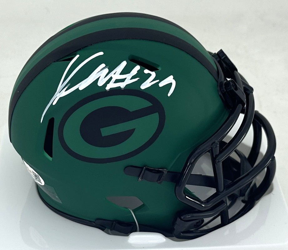 XAVIER MCKINNEY SIGNED RIDDELL PACKERS RAVE SPEED MINI HELMET - JSA