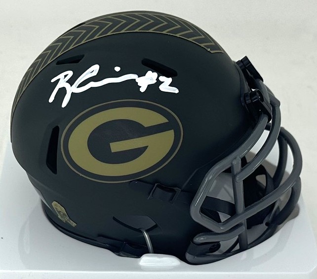 BRANDON CISSE SIGNED PACKERS RIDDELL 2026 SALUTE SPEED MINI HELMET - JSA