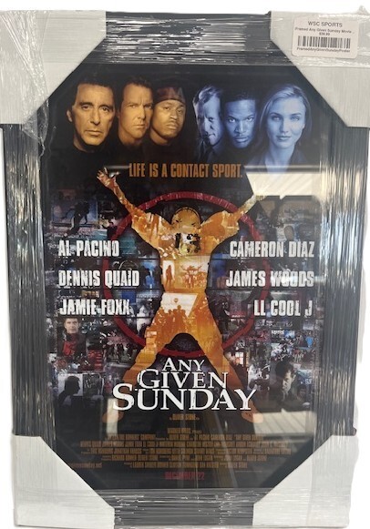 ANY GIVEN SUNDAY - FRAMED MOVIE POSTER