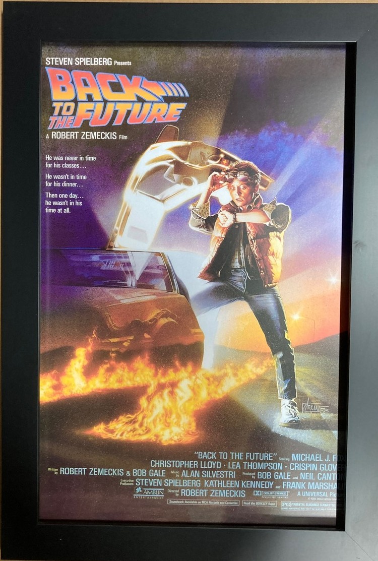 BACK TO THE FUTURE FRAMED 11X17 MOVIE POSTER