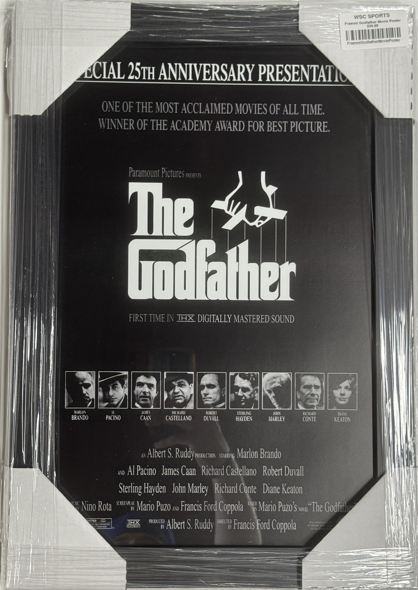 THE GODFATHER - FRAMED MOVIE POSTER