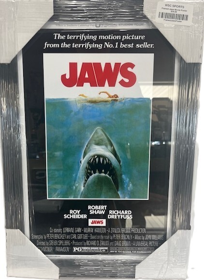 JAWS - FRAMED MOVIE POSTER