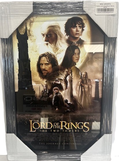 THE LORD OF THE RINGS: THE TWO TOWERS - FRAMED MOVIE POSTER