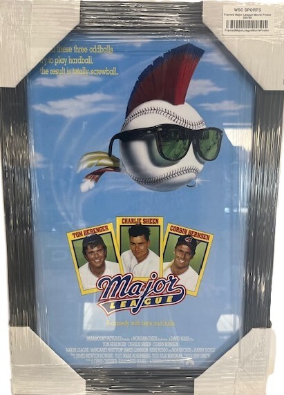MAJOR LEAGUE - FRAMED MOVIE POSTER
