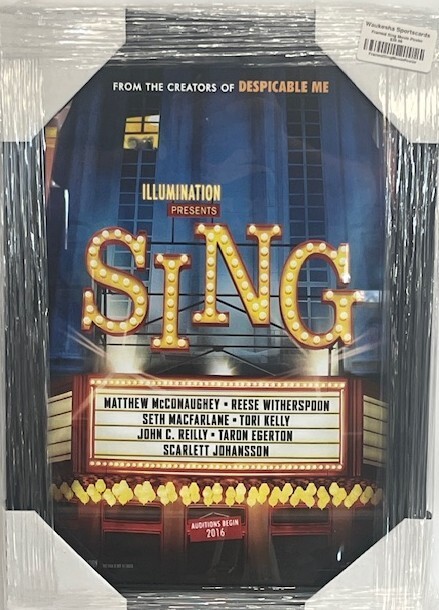 SING - FRAMED MOVIE POSTER