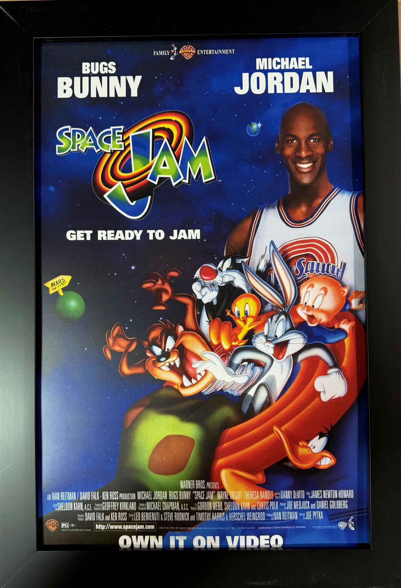 SPACE JAM - FRAMED MOVIE POSTER