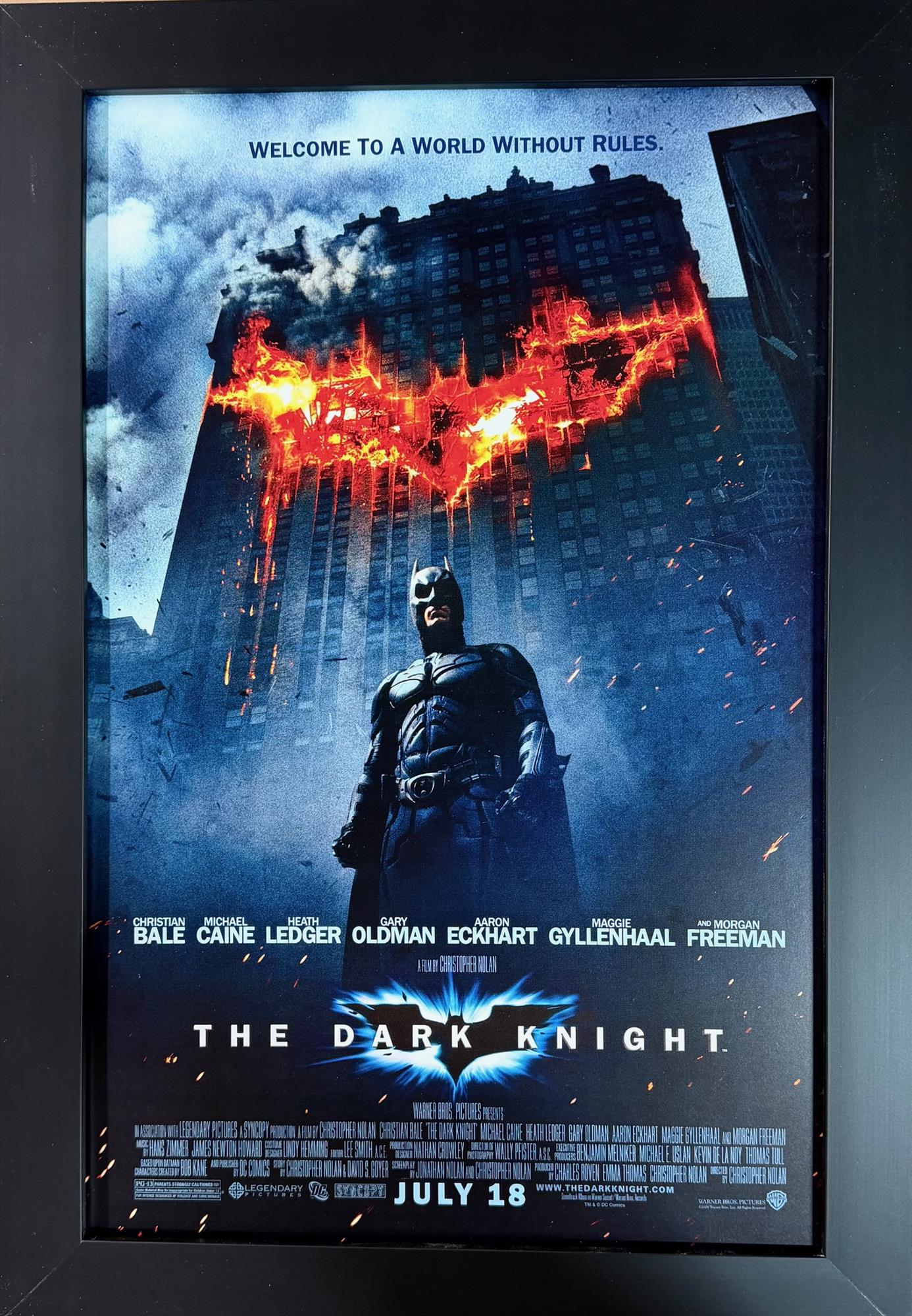 THE DARK KNIGHT - FRAMED MOVIE POSTER