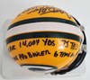 JAMES LOFTON SIGNED PACKERS MINI HELMET W/ STATS