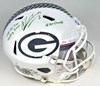 MASON CROSBY SIGNED FULL SIZE PACKERS 2024 SALUTE REPLICA SPEED HELMET W/ SCRIPTS - JSA