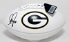 GREG JENNINGS SIGNED WILSON WHITE PANEL PACKERS LOGO FOOTBALL - BAS