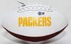 GREG JENNINGS SIGNED WILSON WHITE PANEL PACKERS LOGO FOOTBALL - BAS