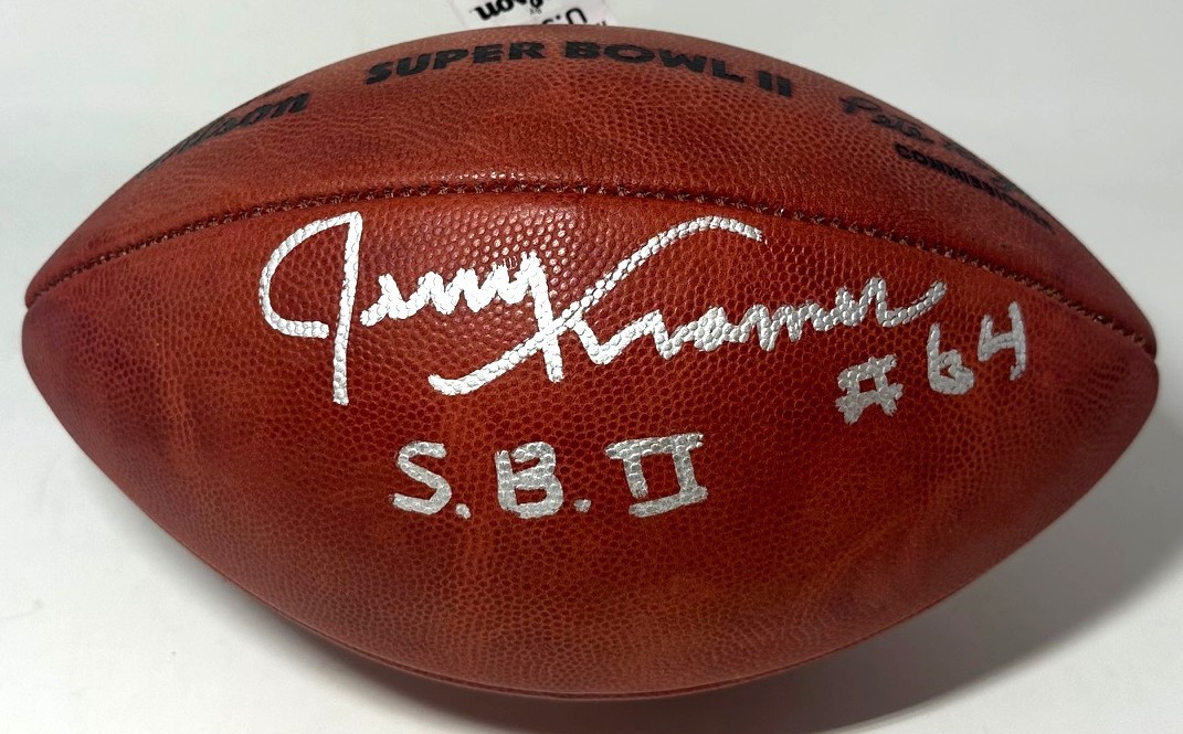 JERRY KRAMER SIGNED WILSON AUTHENTIC SB II LOGO FOOTBALL W/SB II - PACKERS - JSA