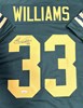EVAN WILLIAMS SIGNED CUSTOM REPLICA PACKERS 1950'S JERSEY - JSA
