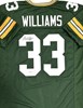 EVAN WILLIAMS SIGNED CUSTOM REPLICA PACKERS GREEN JERSEY - JSA