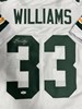 EVAN WILLIAMS SIGNED CUSTOM REPLICA PACKERS WHITE JERSEY - JSA