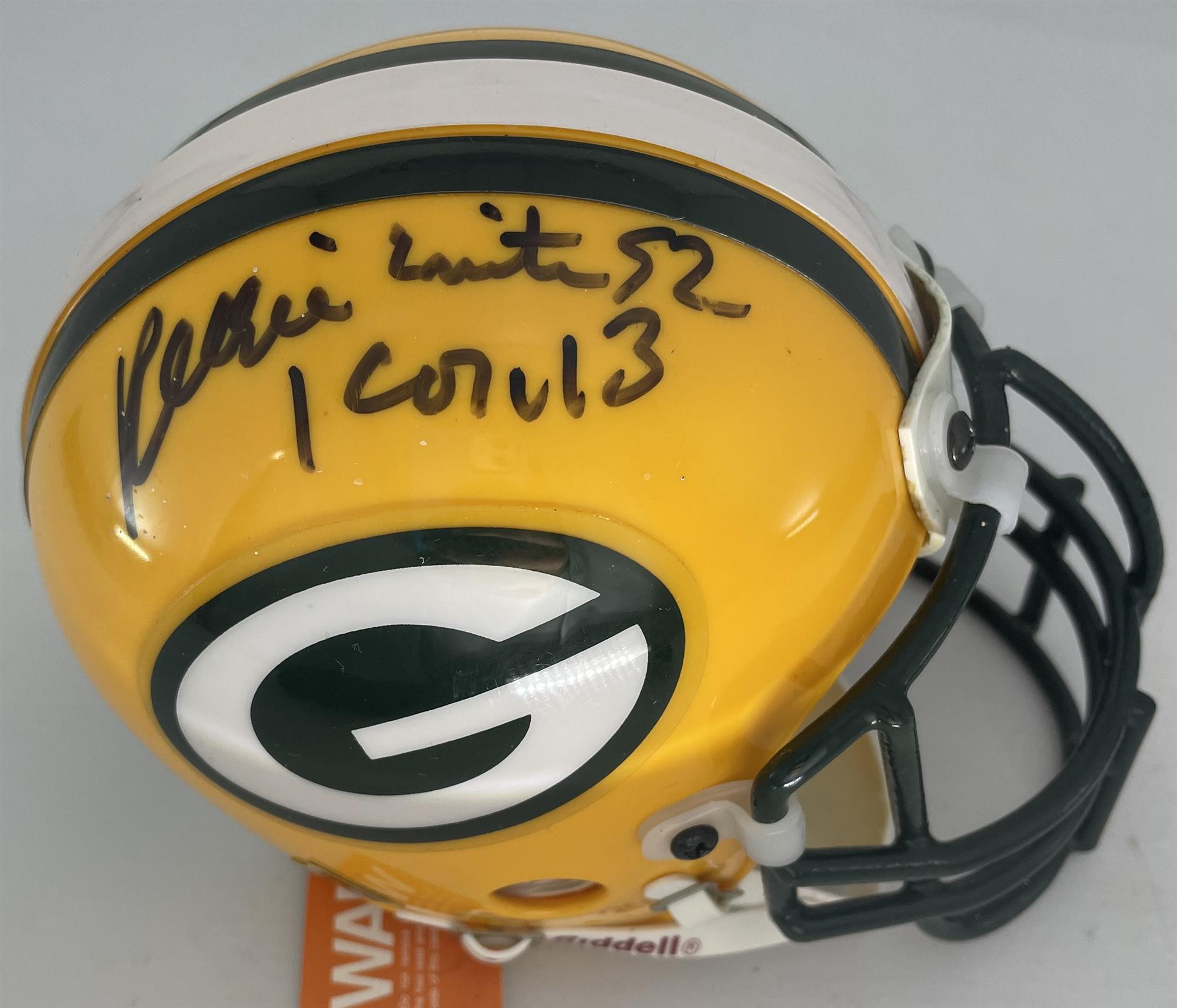 REGGIE WHITE (d) SIGNED RIDDELL MINI HELMET - JSA